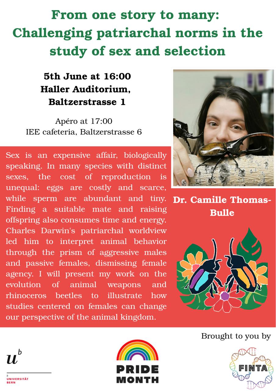 FINTA Pride Month talk announcement